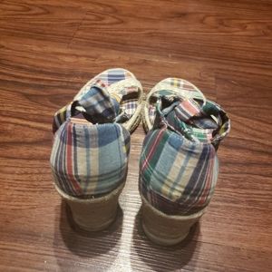 Tommy Hilfiger Women Plaid Espadrilles Wedge